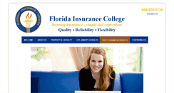 Desktop Screenshot of floridainsurancecollege.com